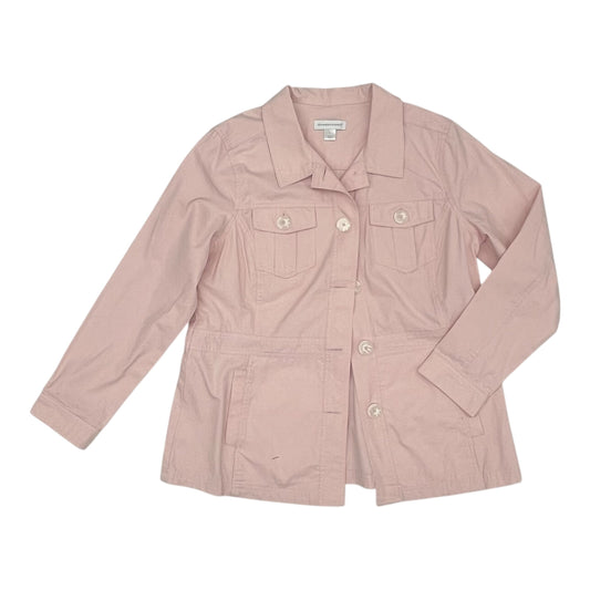 Jacket Utility By Christopher And Banks In Pink, Size:L
