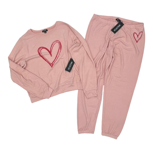 Lounge Set Pants By Wildfox In Pink, Size:Xl