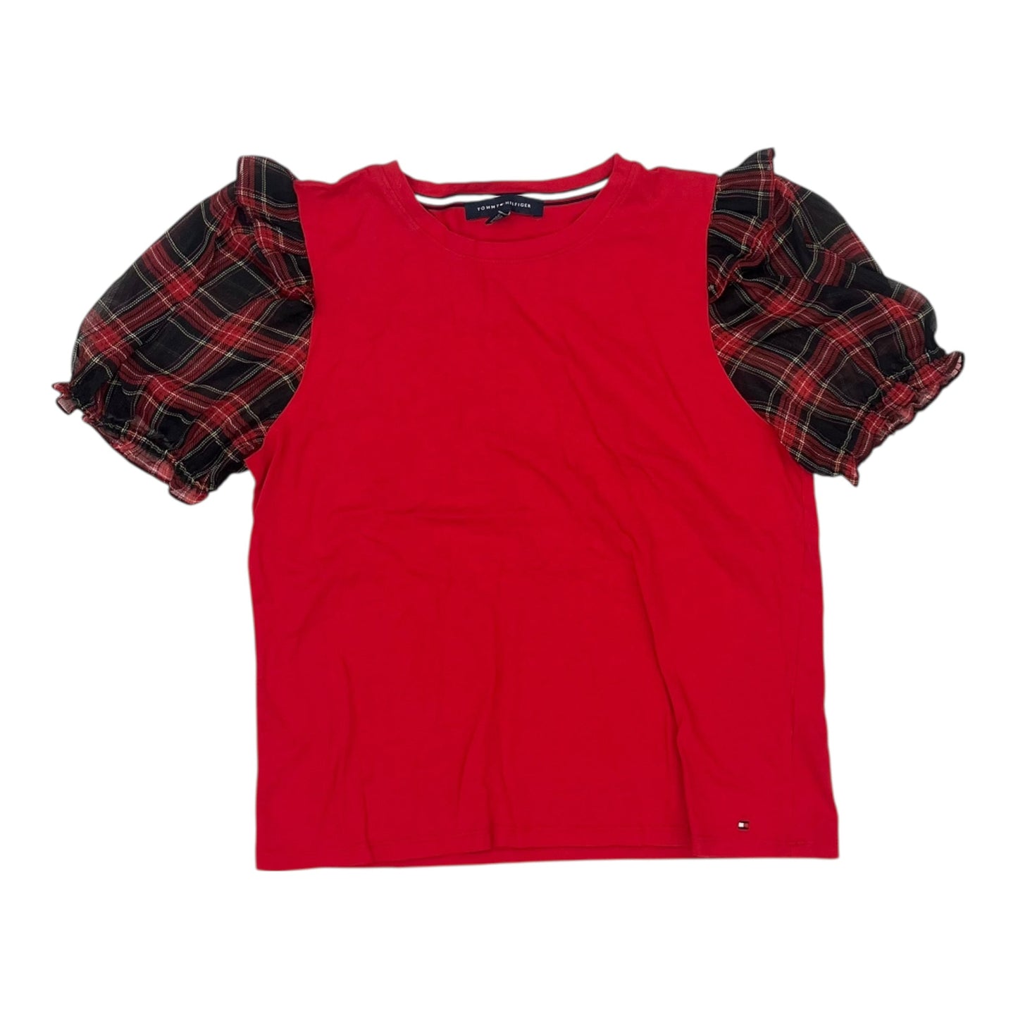 Top Ss By Tommy Hilfiger In Red, Size:L