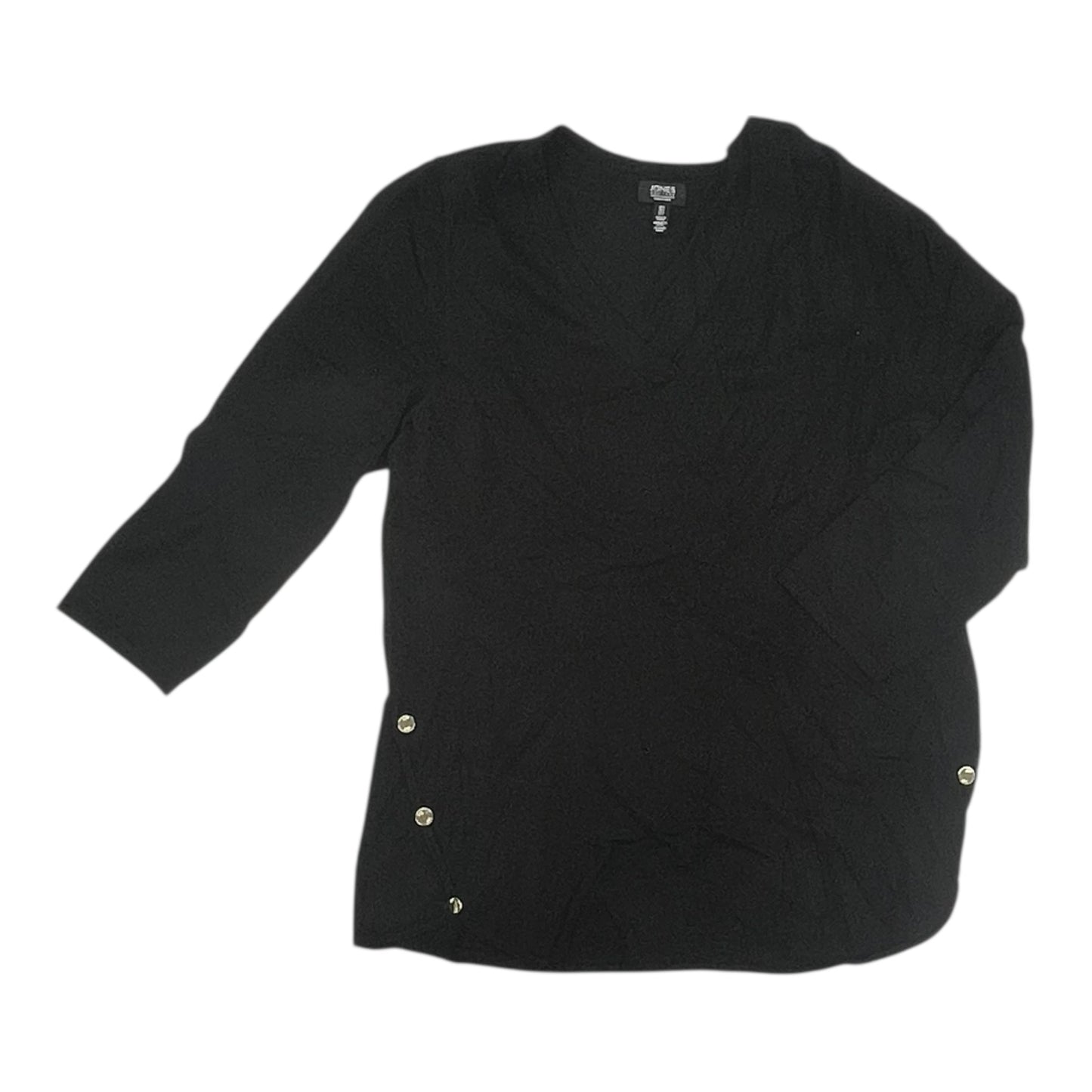 Sweater By Jones New York In Black, Size:L