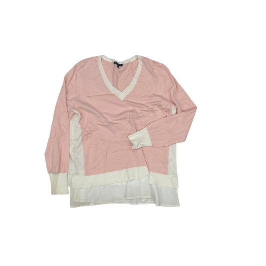 Sweater By Tommy Hilfiger In Pink & White, Size:Xl