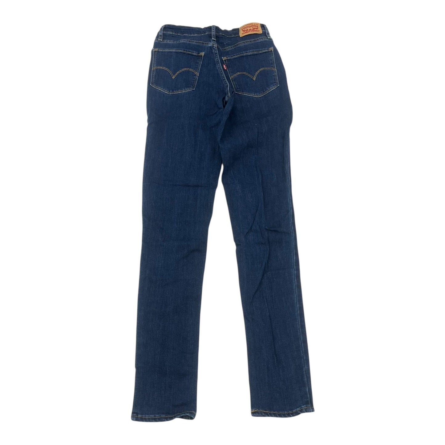 Jeans Skinny By Levis In Blue Denim, Size:4
