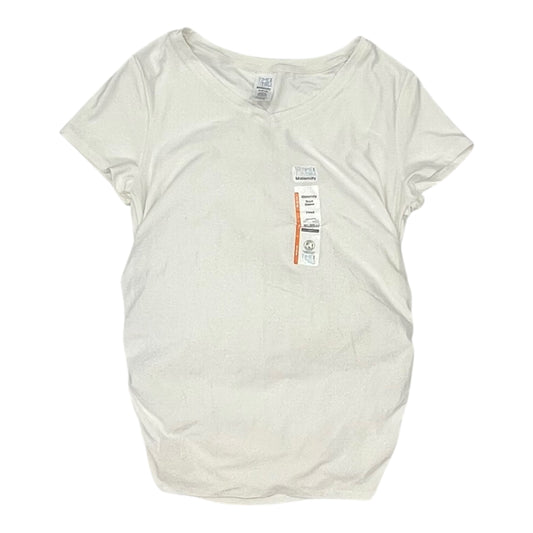 Mat Top Ss By Time And Tru In White, Size:M