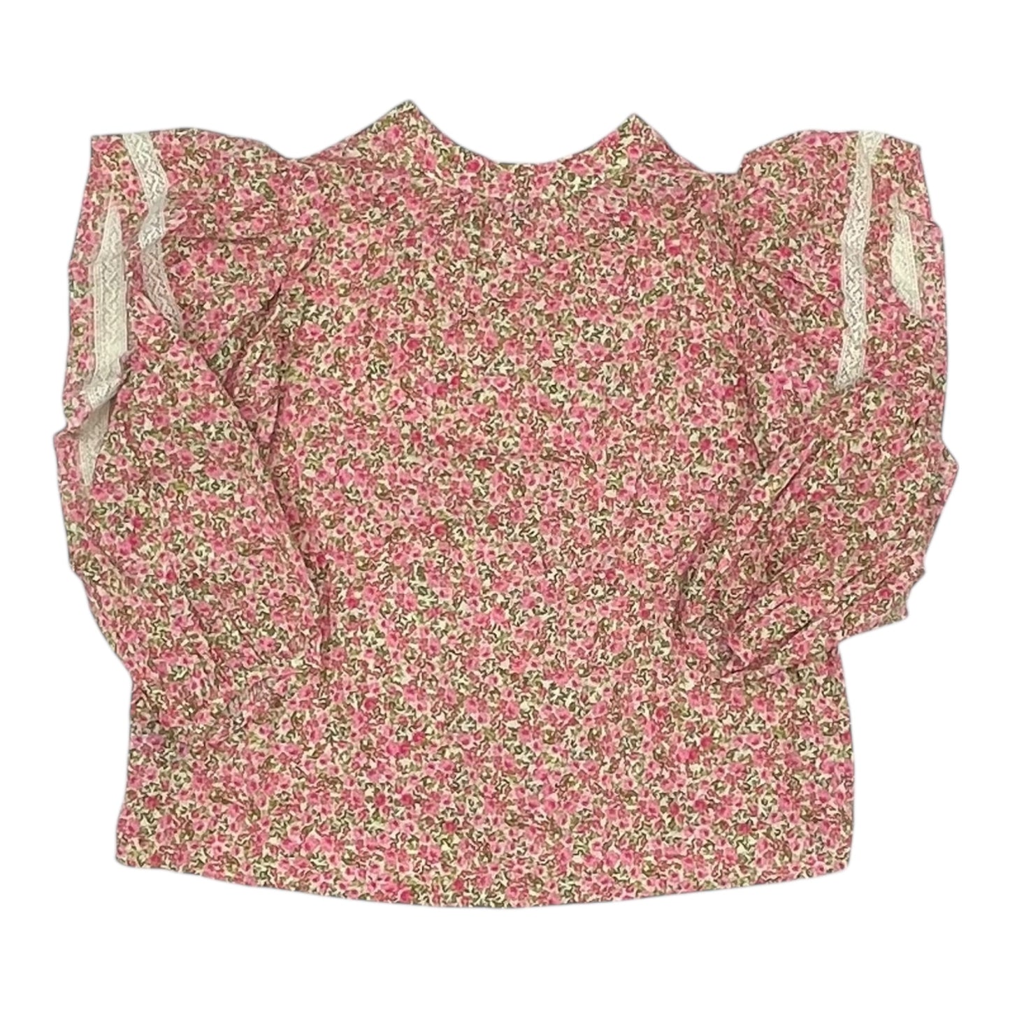 Blouse Ls By Who What Wear In Floral Print, Size:Xl