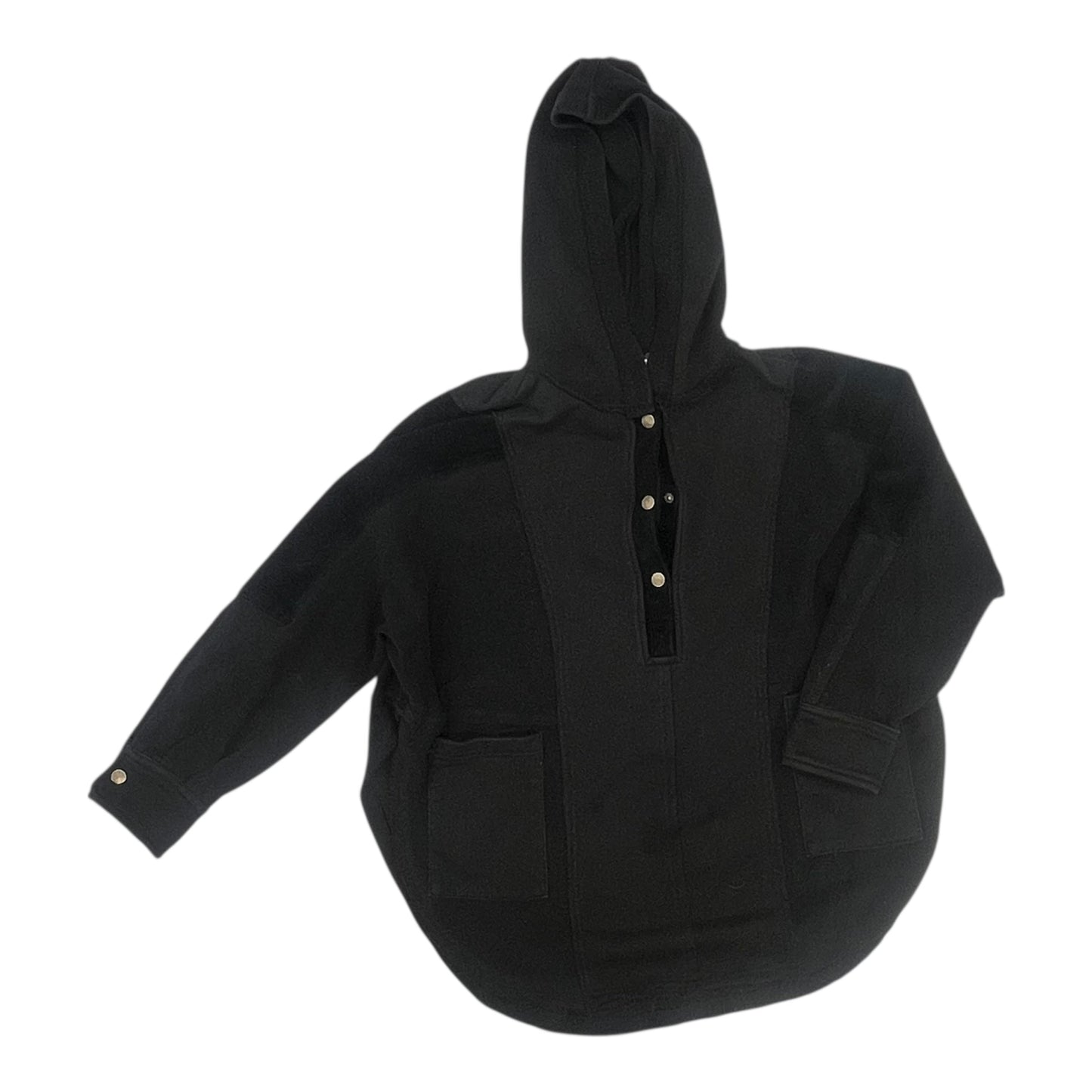 Sweatshirt Hoodie By Clothes Mentor In Black, Size:M