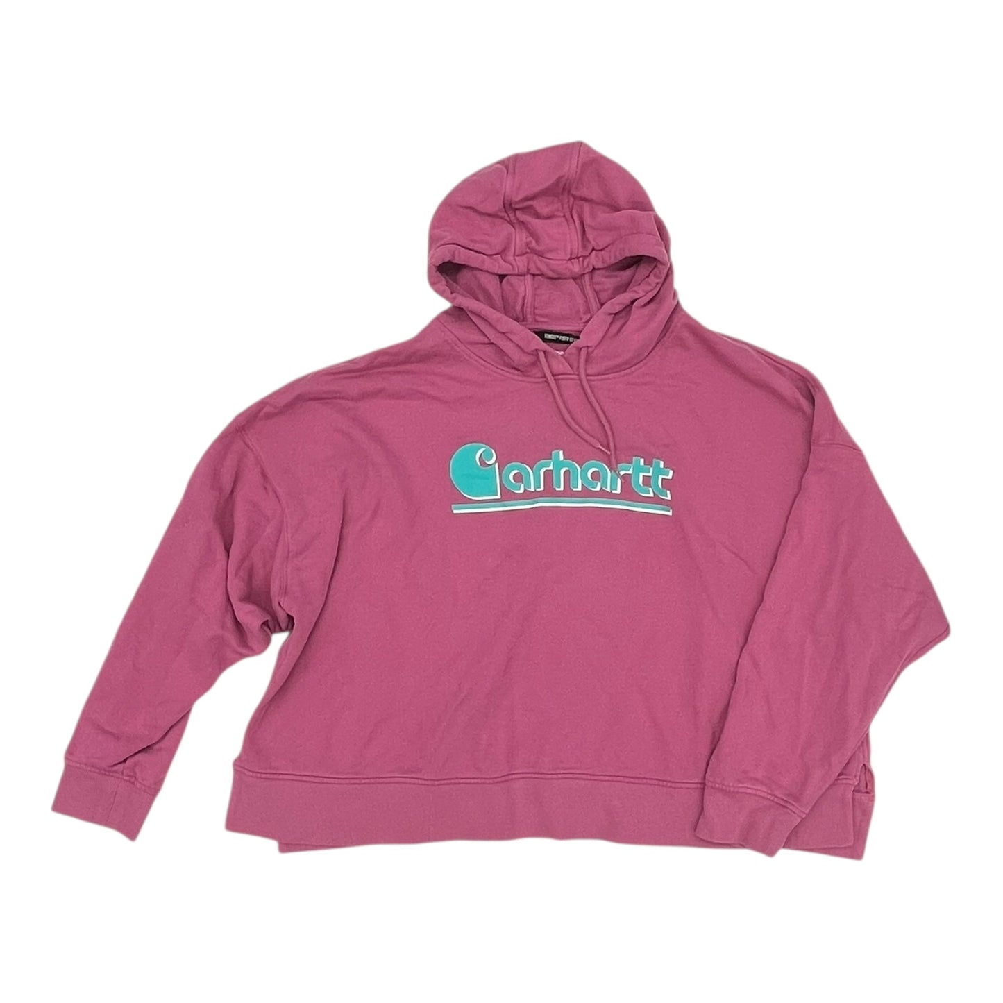 Sweatshirt Hoodie By Carhartt In Pink, Size:3X