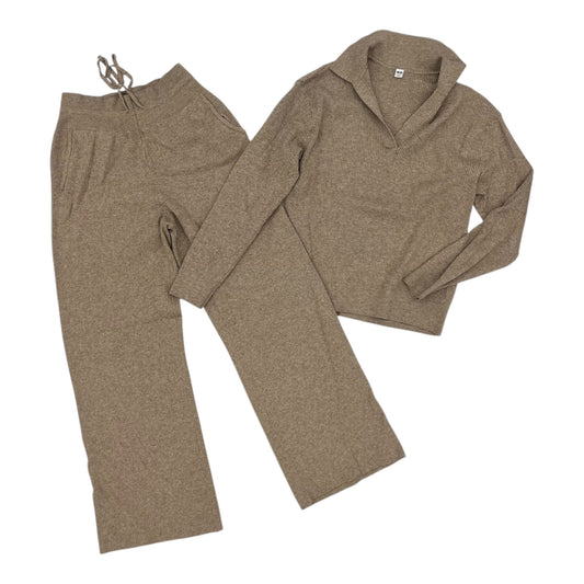 Lounge Set Pants By Uniqlo In Brown, Size:S