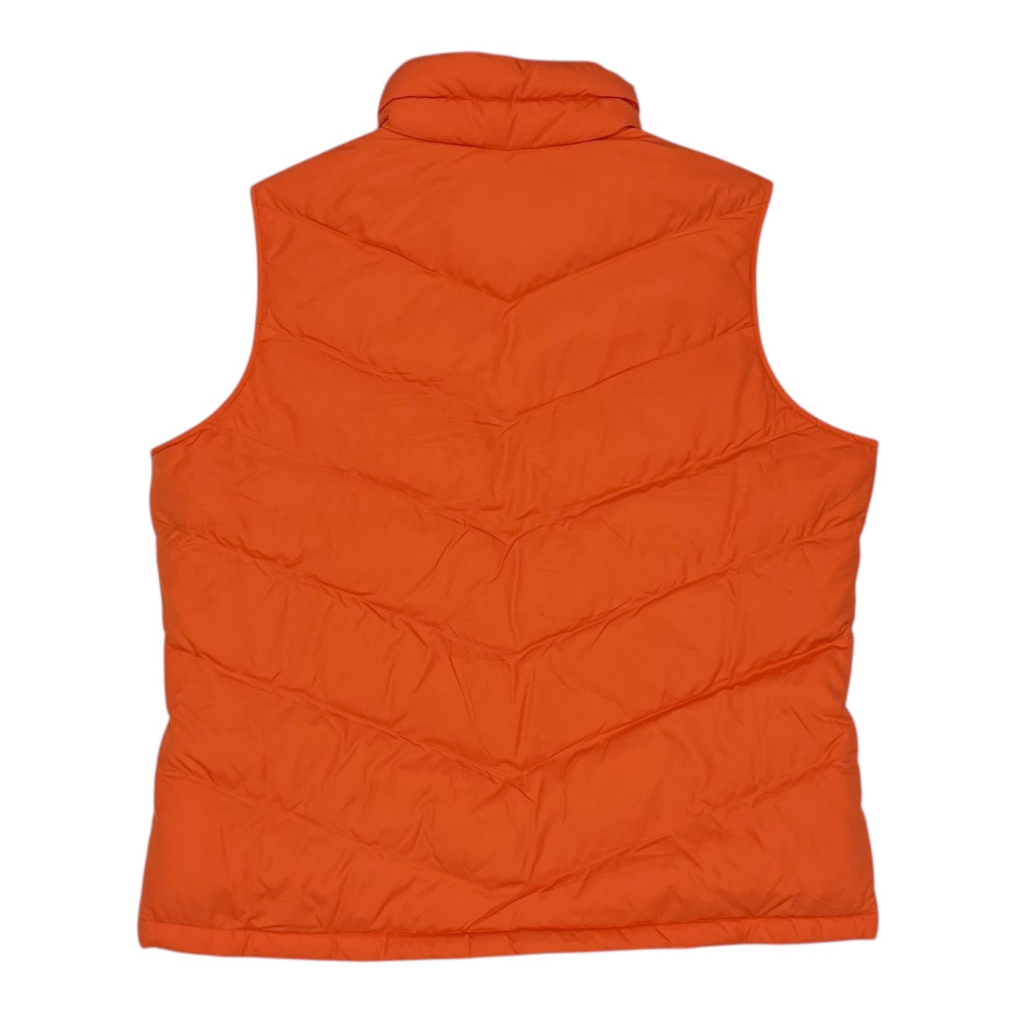 Vest Puffer & Quilted By Lands End In Orange, Size:L