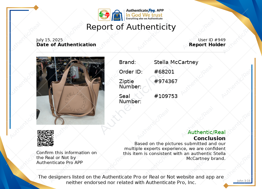 Handbag Luxury Designer By Stella Mccartney In Tan, Size:Medium