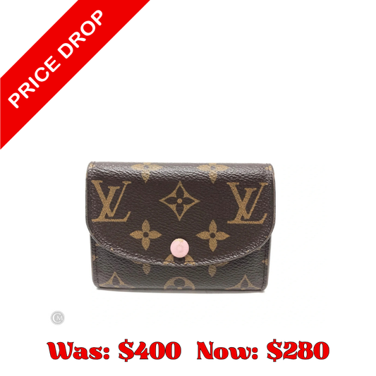 Wallet Luxury Designer By Louis Vuitton, Size: Small