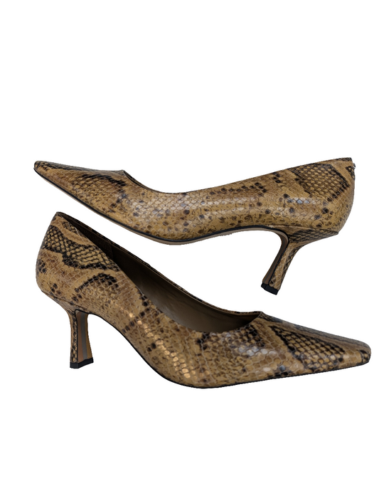 Shoes Heels Stiletto By Clothes Mentor In Snakeskin Print, Size: 7.5