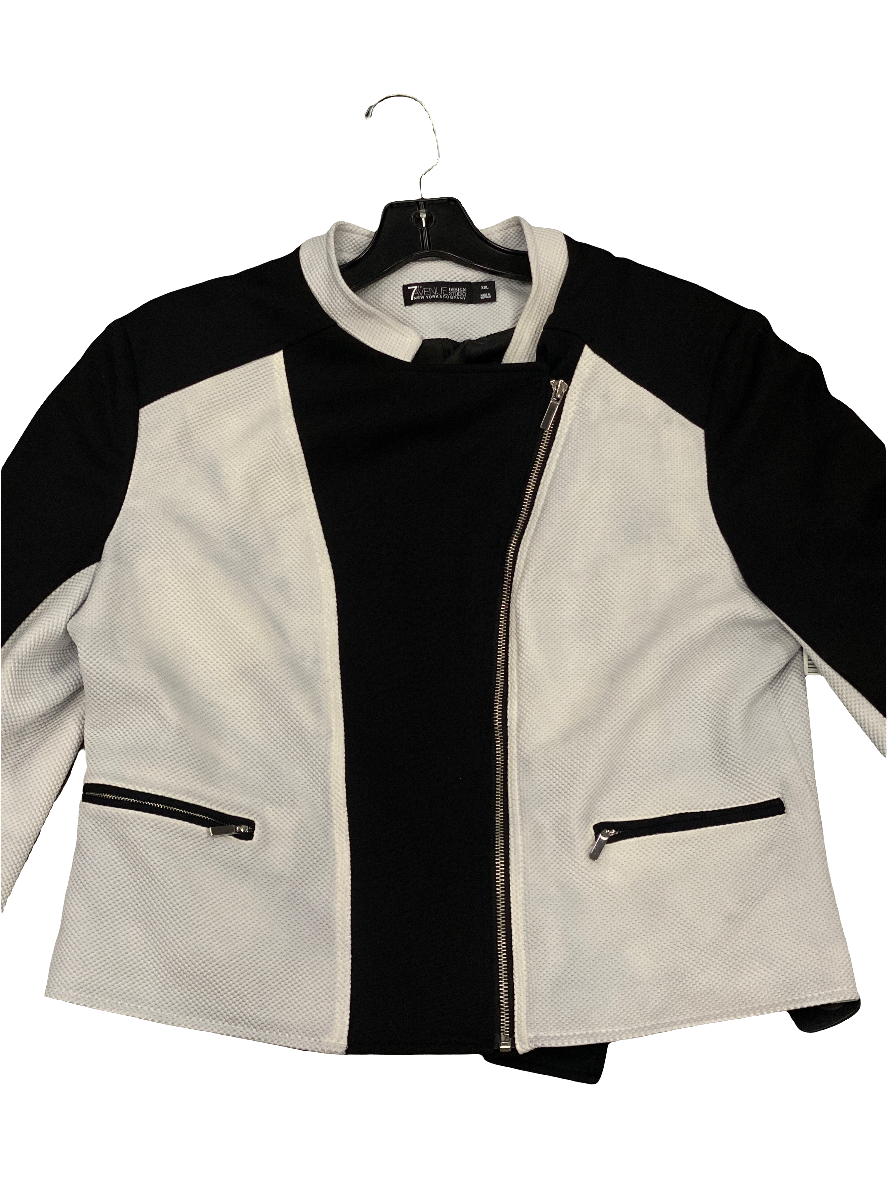 Jacket Other By New York And Co In Black White, Size: Xxl