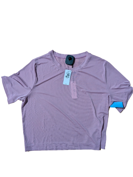 Top Short Sleeve By Express In Purple, Size: S