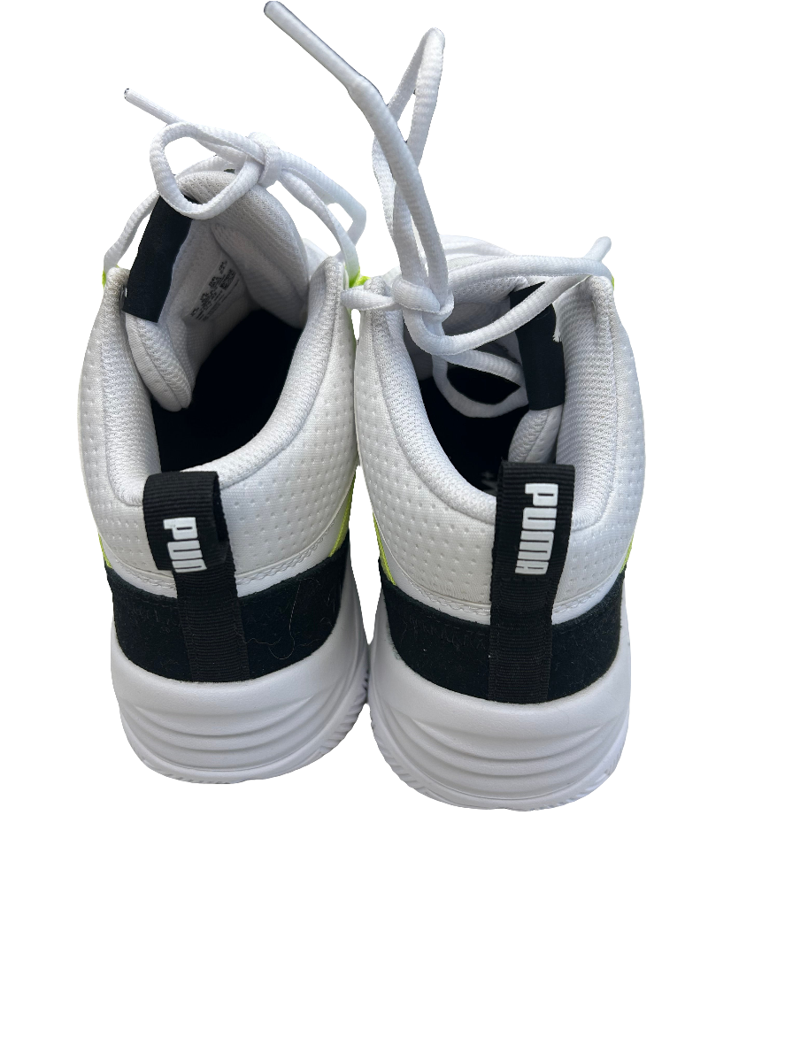 Shoes Sneakers By Puma In White Green, Size: 6.5