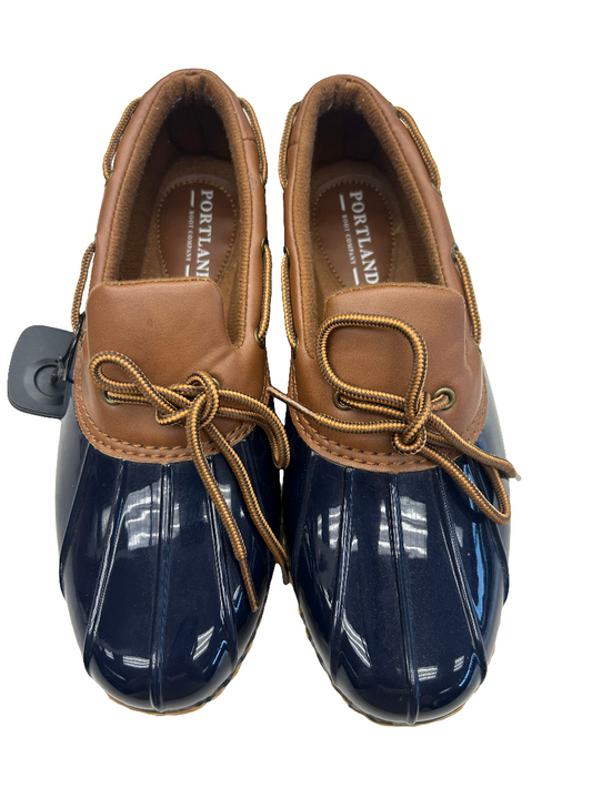 Shoes Flats Boat By Clothes Mentor In Navy, Size: 9