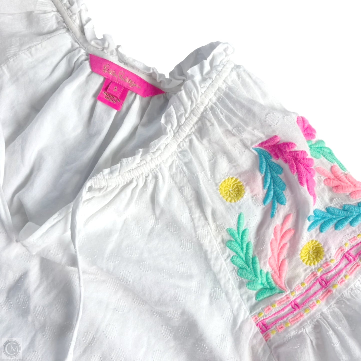 Top Long Sleeve Designer By Lilly Pulitzer In White, Size: S