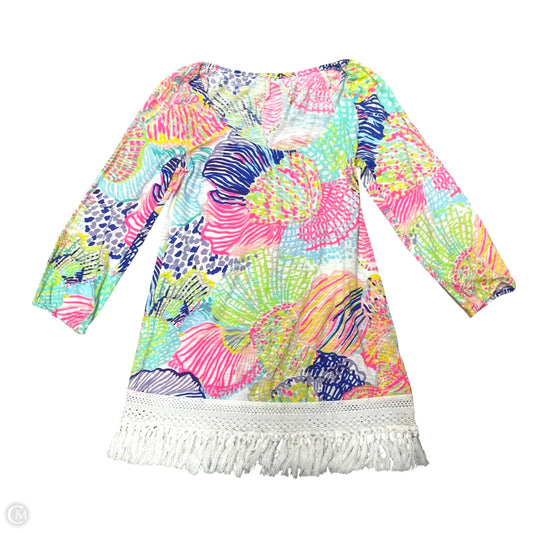 Top 3/4 Sleeve Designer By Lilly Pulitzer In Multi-colored, Size: Xxs