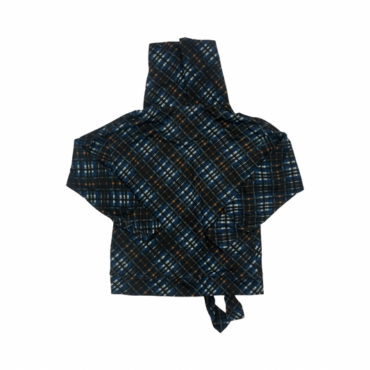 Top Ls By Agb In Plaid Pattern, Size:S