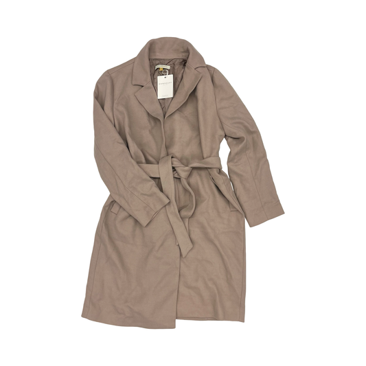 Coat Peacoat By Downeast In Tan, Size:Xl