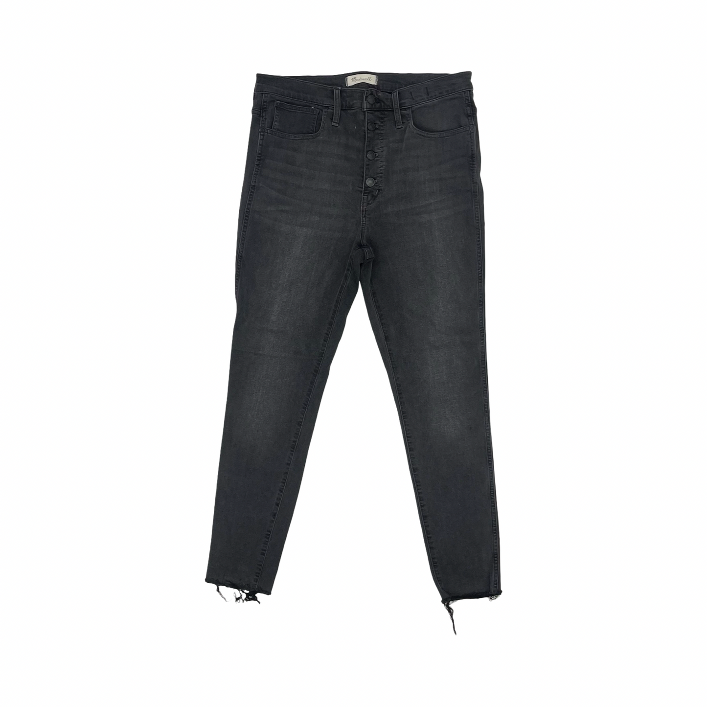 Jeans Skinny By Madewell In Black Denim, Size:10