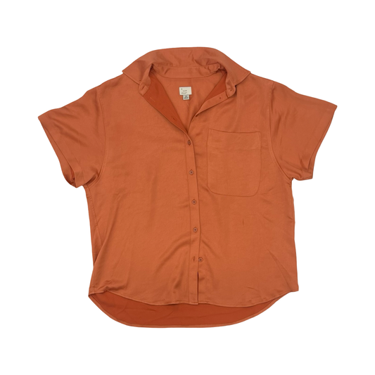 Blouse Ss By A New Day In Orange, Size:Xs