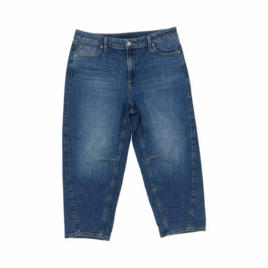 Jeans Straight By Chicos In Blue Denim, Size:10P