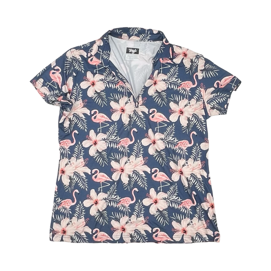 Athletic Top Ss By Clothes Mentor In Tropical Print, Size:Xl