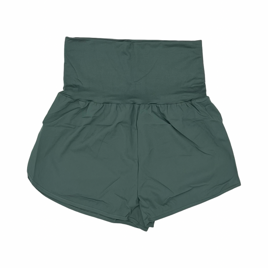 Athletic Shorts By Zenana In Green, Size:Xl