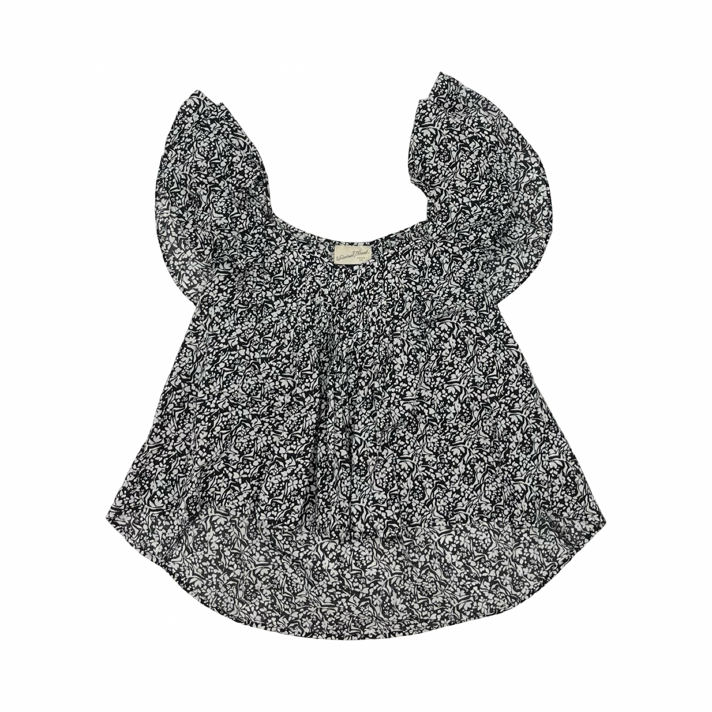 Blouse Ss By Universal Thread In Black & White, Size:M