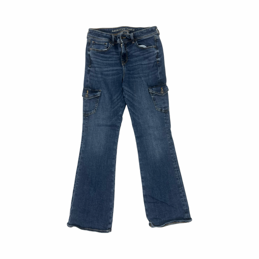 Jeans Boot Cut By American Eagle In Blue Denim, Size:8