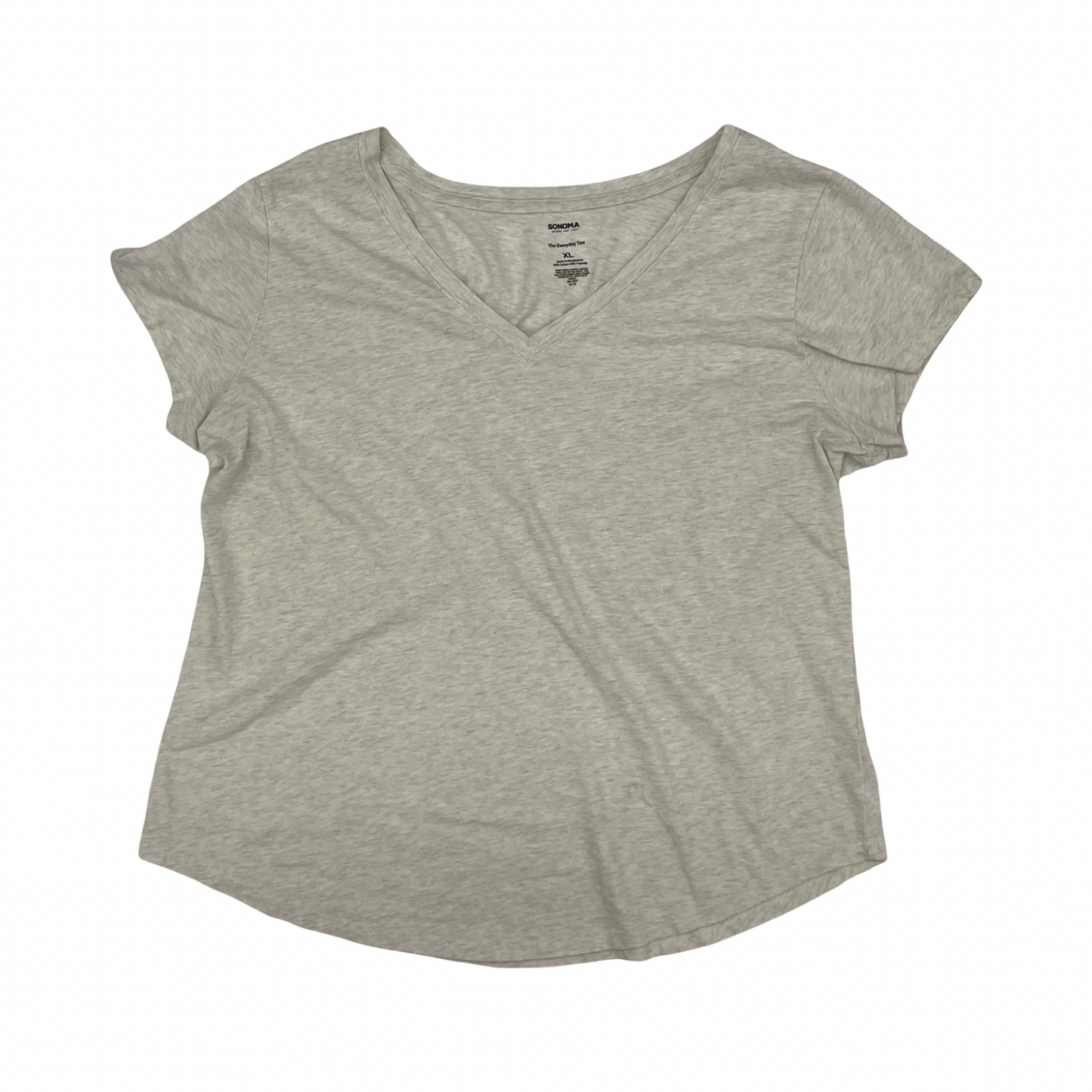 Top Ss Basic By Sonoma In Cream, Size:Xl