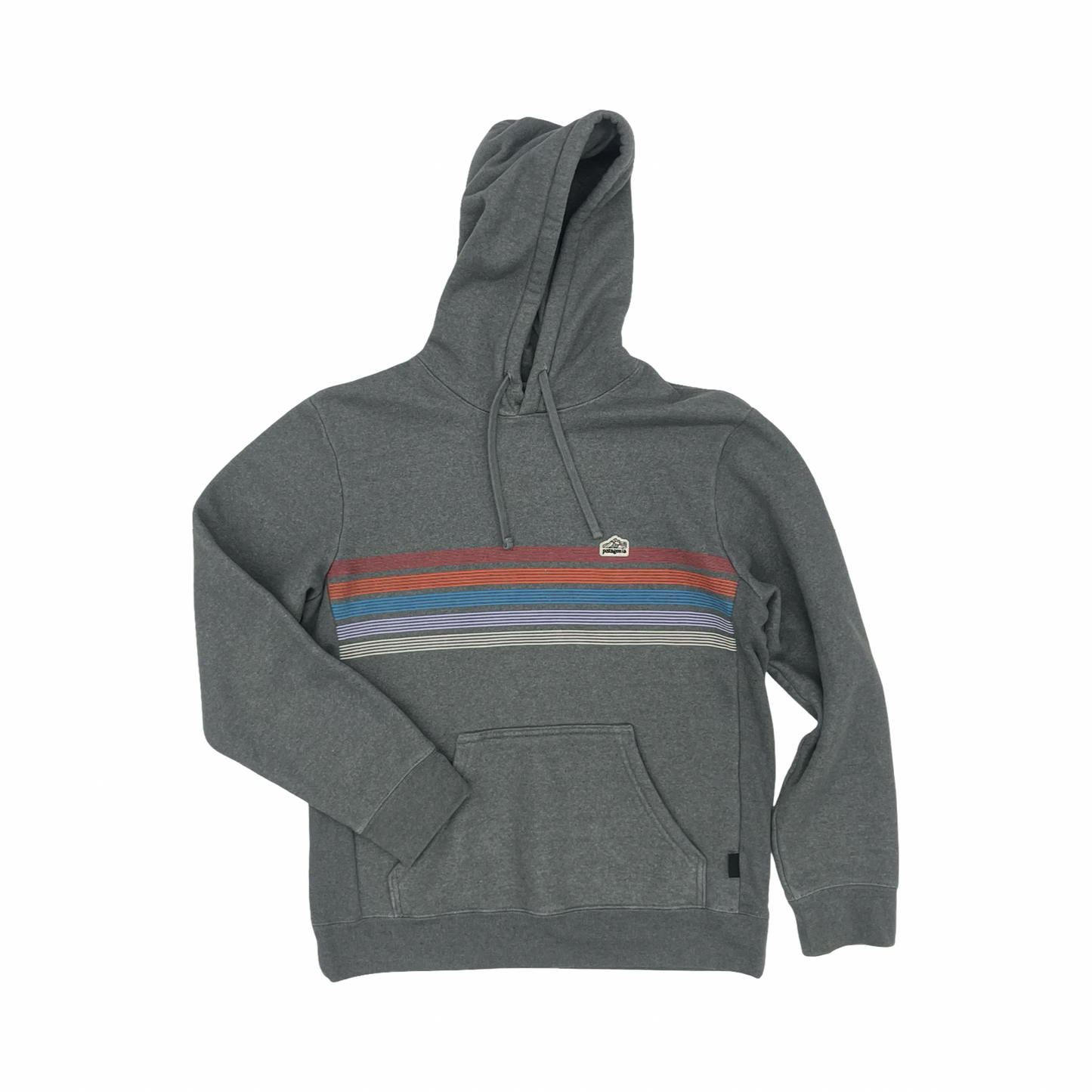 Athletic Sweatshirt Hoodie By Patagonia In Grey, Size:M