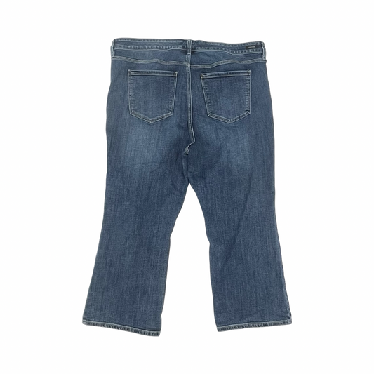 Jeans Wide Leg By Liverpool In Blue Denim, Size:20