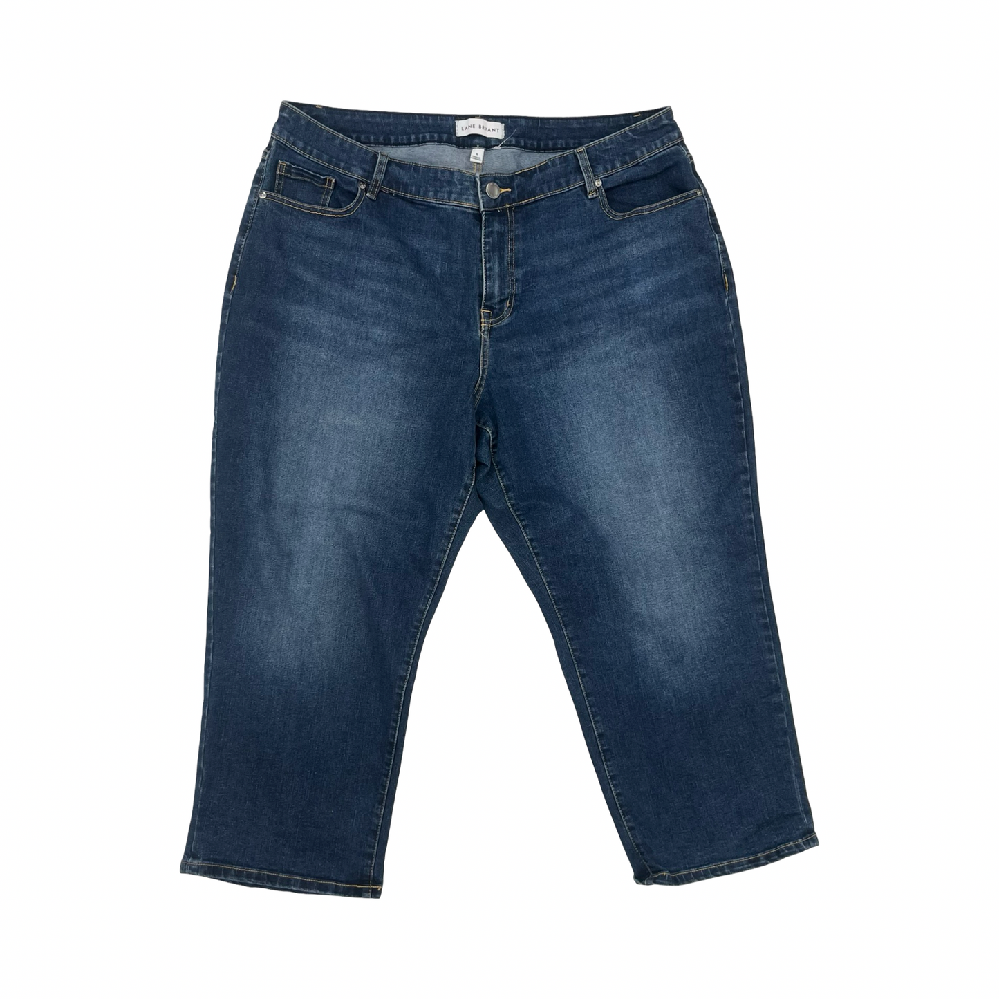 Jeans Straight By Lane Bryant In Blue Denim, Size:16