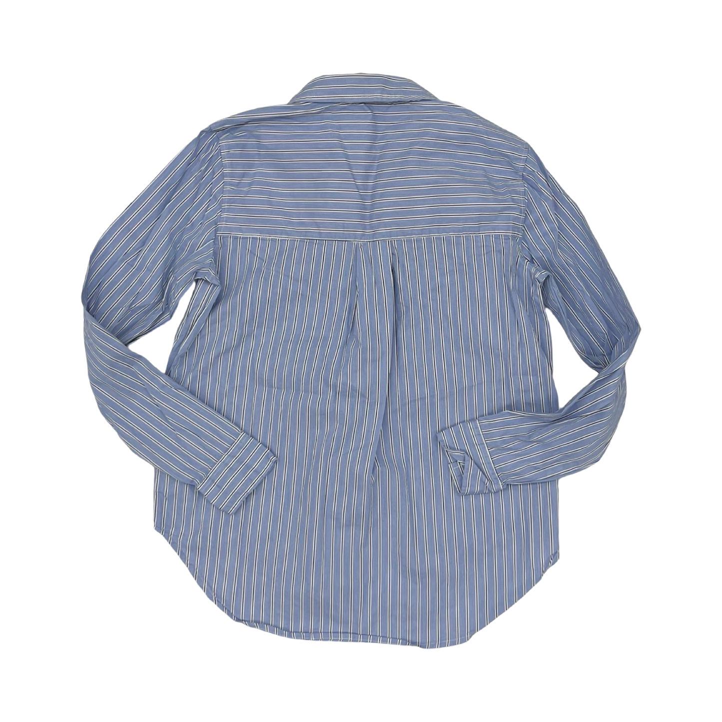 Blouse Ls By Beachlunchlounge In Blue & White, Size:M
