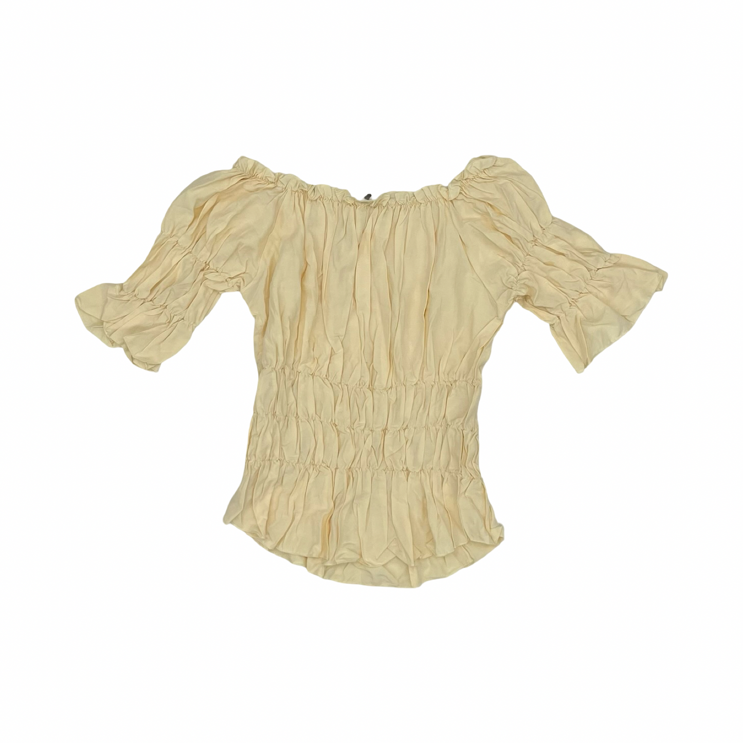 Blouse Ss By White Birch In Yellow, Size:1X