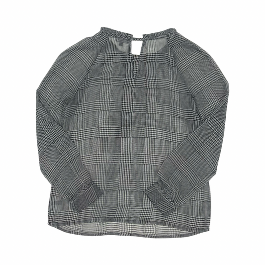 Blouse Ls By Limited In Black & White, Size:M