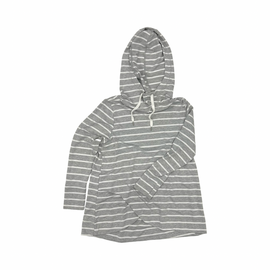 Sweatshirt Hoodie By Livi Active In Grey & White, Size:L
