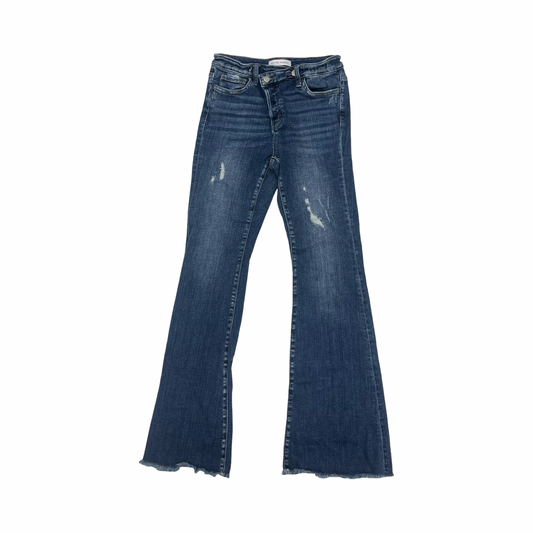 Jeans Flared By Flying Monkey In Blue Denim, Size:4