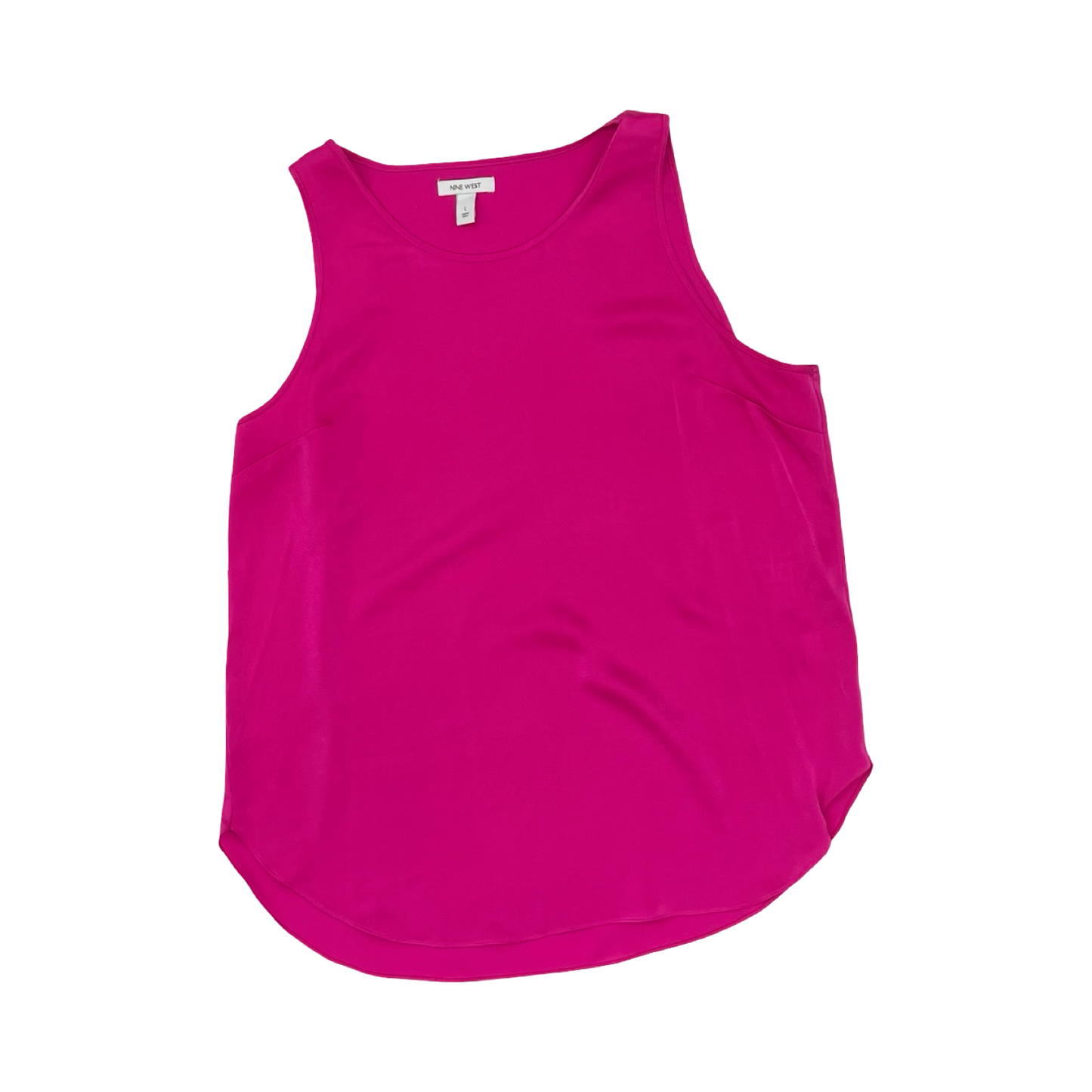 Blouse Sleeveless By Nine West In Pink, Size:L