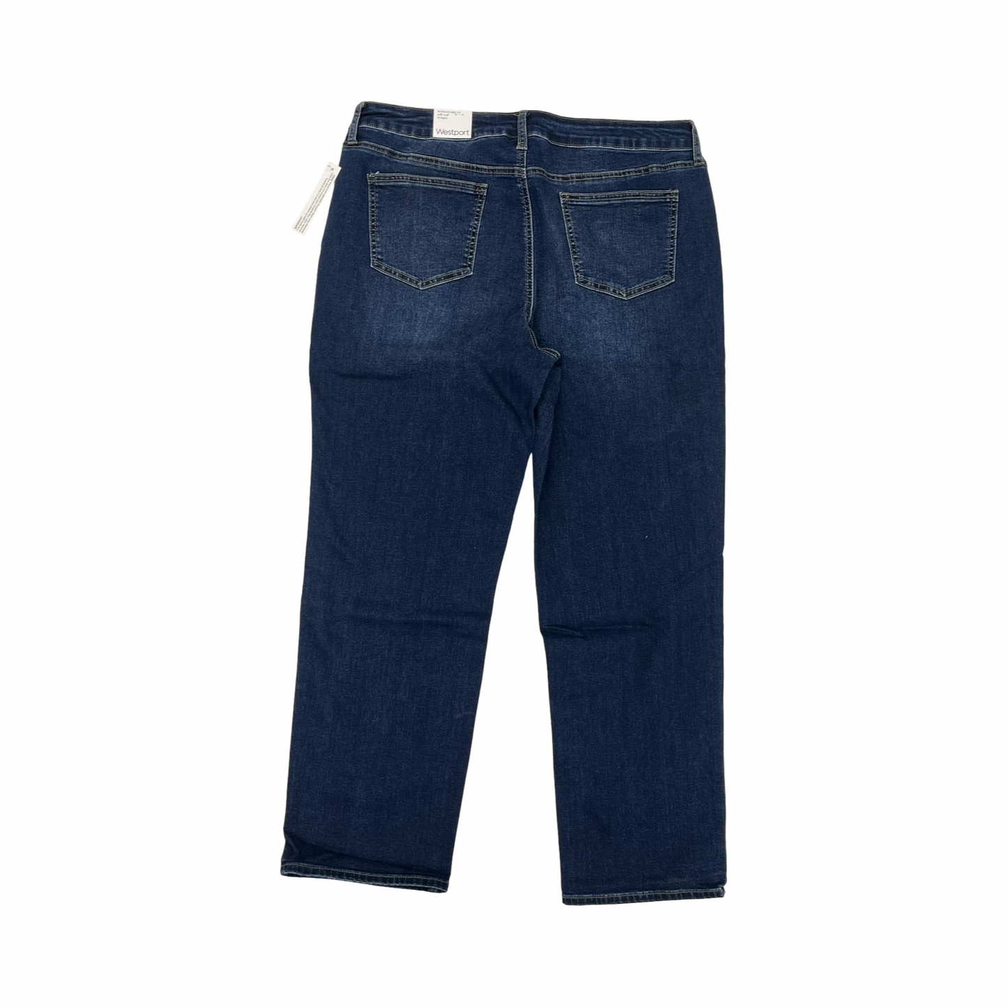 Jeans Straight By Westport In Blue Denim, Size:16