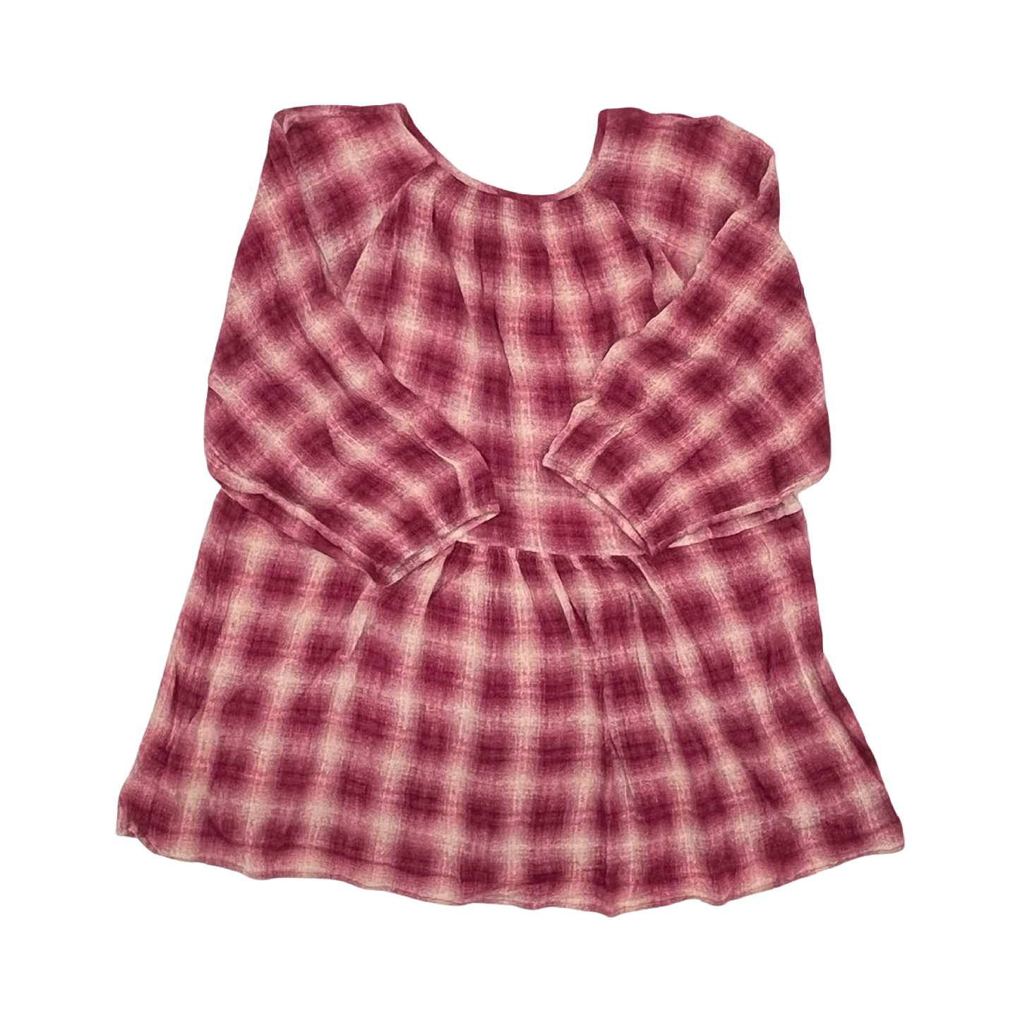 Blouse 3/4 Sleeve By Maeve In Pink, Size:L