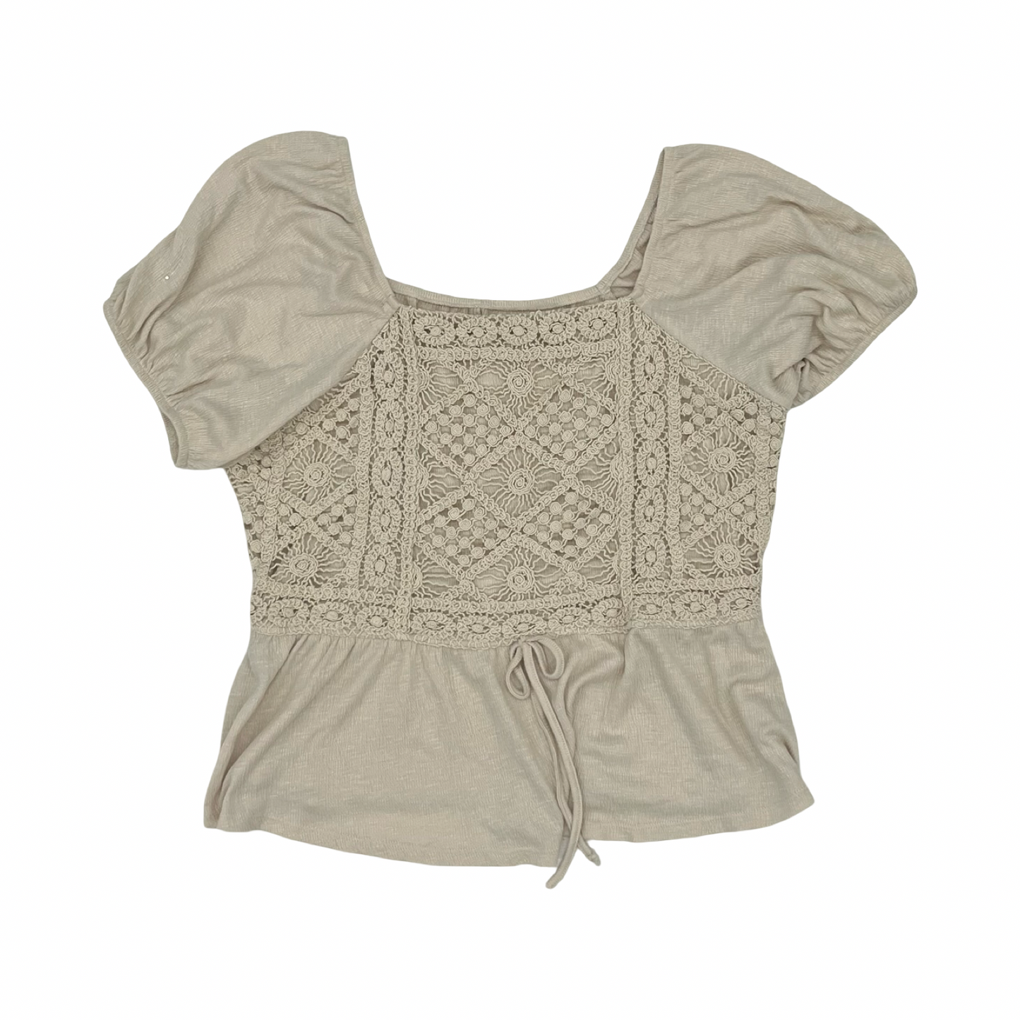 Blouse Ss By Maurices In Tan, Size:Xxl