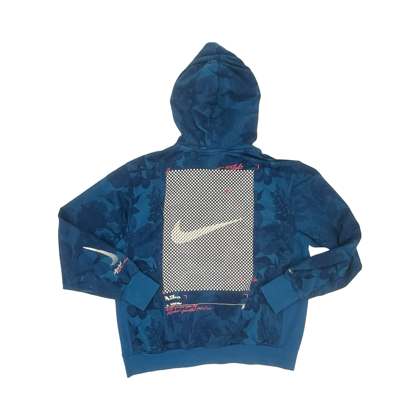 Athletic Sweatshirt Hoodie By Nike In Blue, Size:L