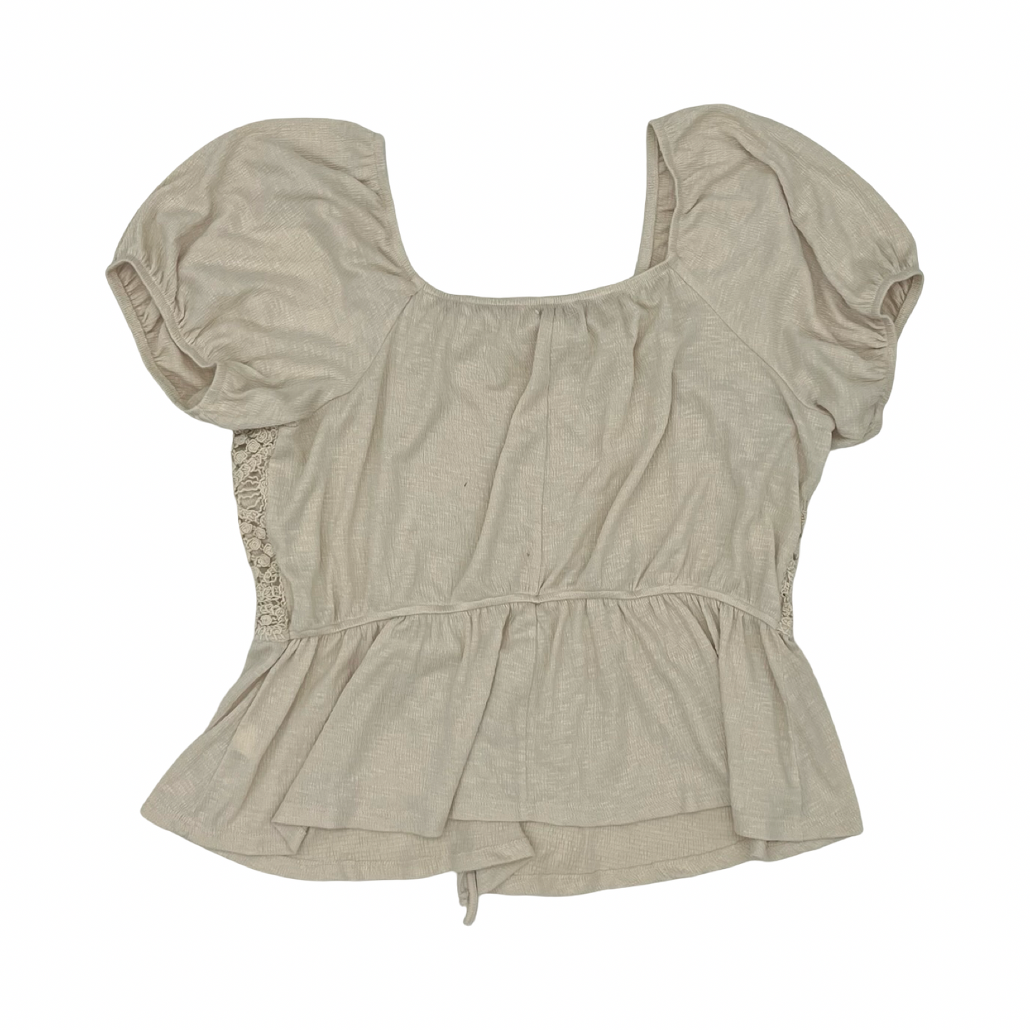 Blouse Ss By Maurices In Tan, Size:Xxl