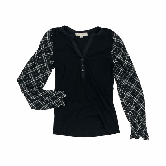 Top Ls By Loft In Black, Size:S