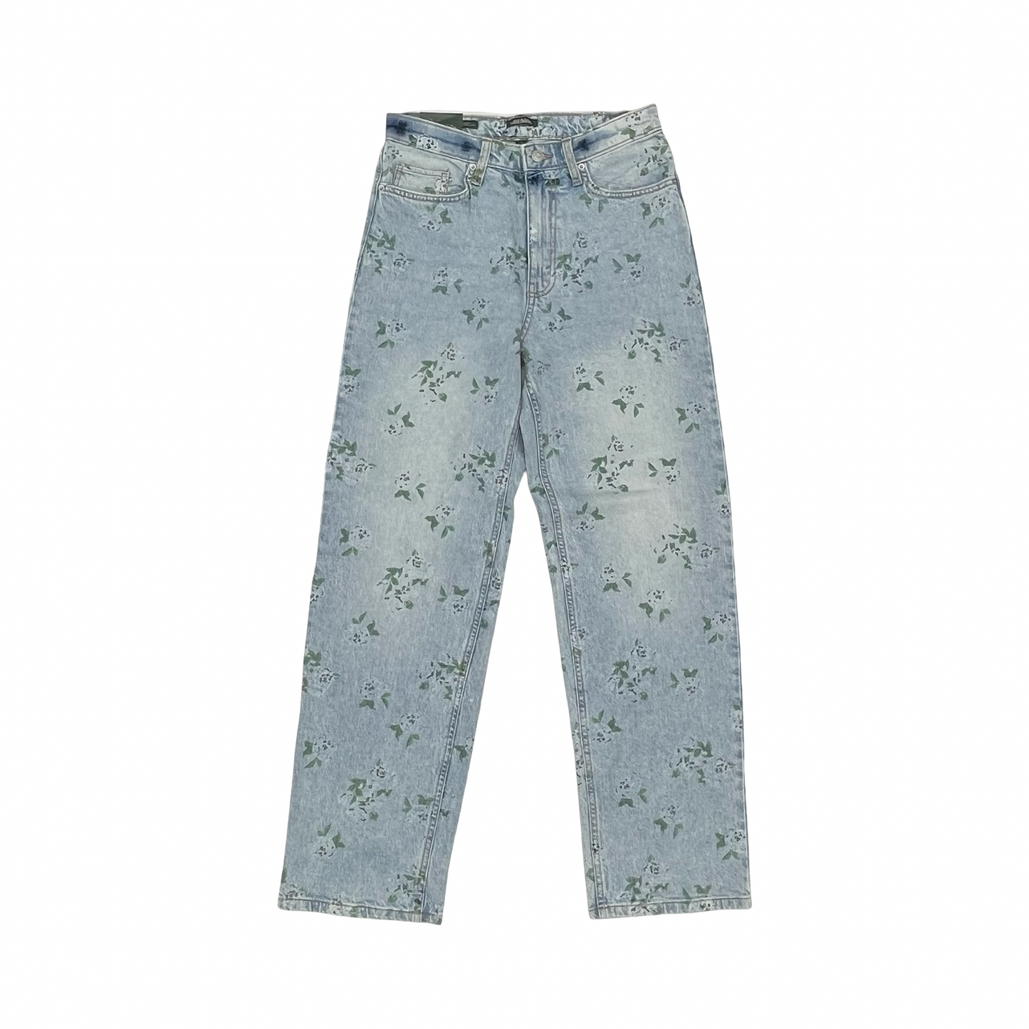 Jeans Straight By Wild Fable In Floral Print, Size:L