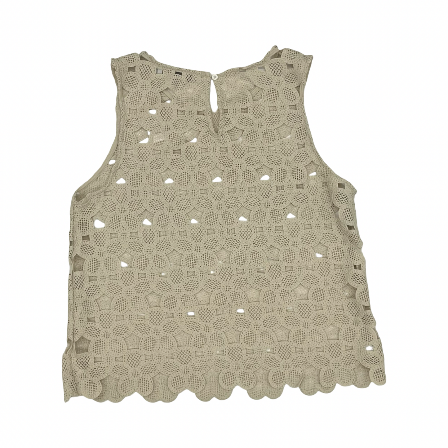 Blouse Sleeveless By Loft In Brown, Size:L