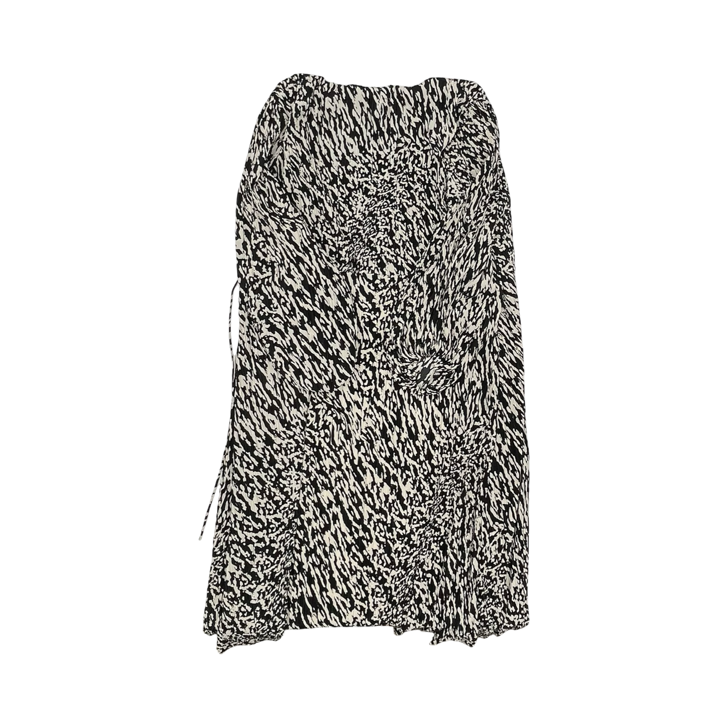 Dress Party Midi By H&M In Black & Cream, Size:Xxl