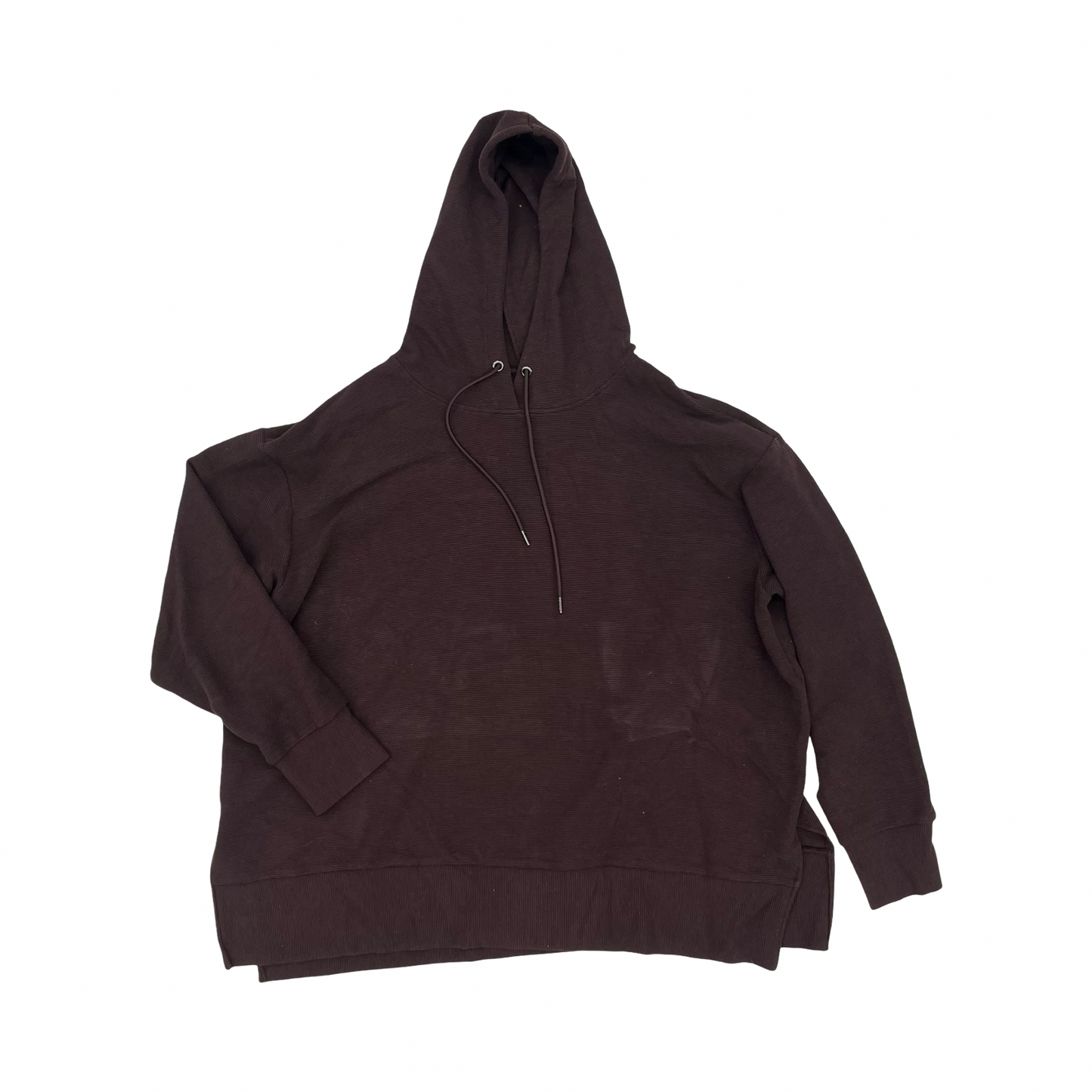 Sweatshirt Hoodie By Maurices In Maroon, Size:3X